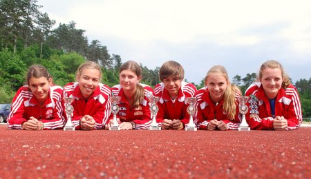 Sophia Hutzler, Daniela Gantschir, Elisa Leitner, Felix Müller, Milena Garhamer und  Magdalena Herbst