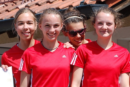 4x100m Staffel der Sch�lerinnen A