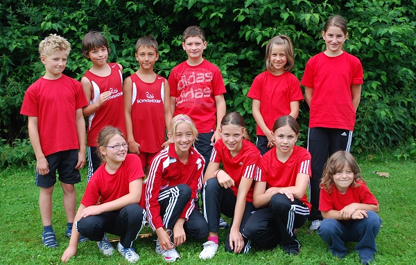 Das erfolgreiche Leichtathletik-Team der LAG bei den Kreismeisterschaften