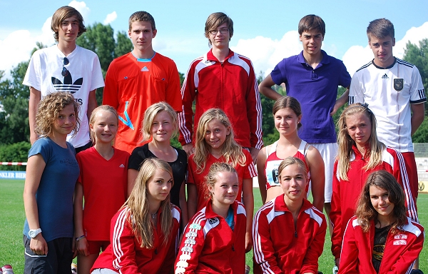 Teilnehmer an den Oberpfalzmeisterschaften (Kristina Bringer, Anna Edenharter, Phillipe Spielbusch und die C-Schülerinnen fehlen auf dem Bild)